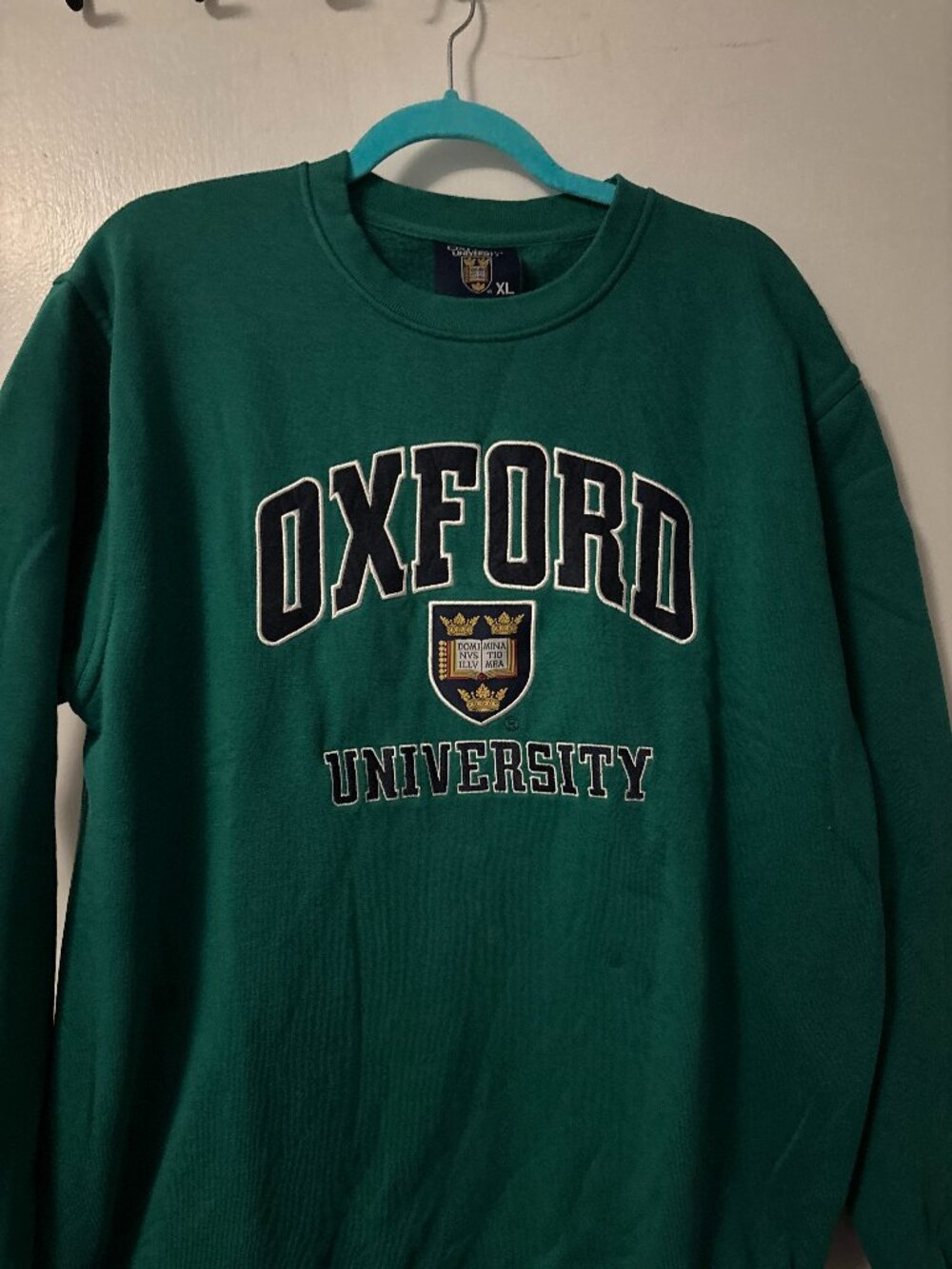 Oxford University Green Crewneck Sweatshirt XL